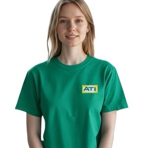 VTG ATI shirt boys homeschool cult single stitch 1980s tee Duggar green tshirt